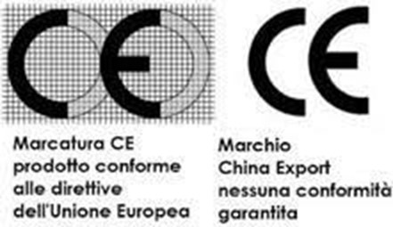 Che differenza c'è tra Marcatura CE la marcatura China Export