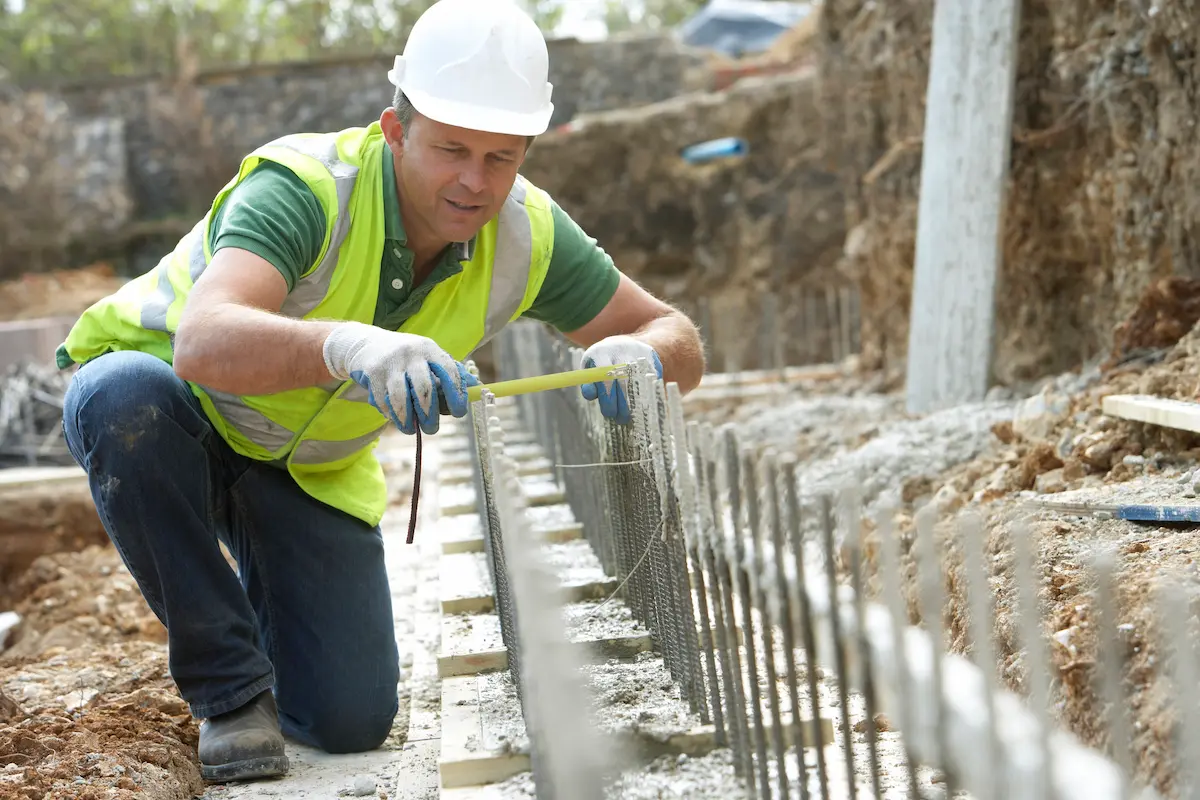 fondamenta del cantiere edile