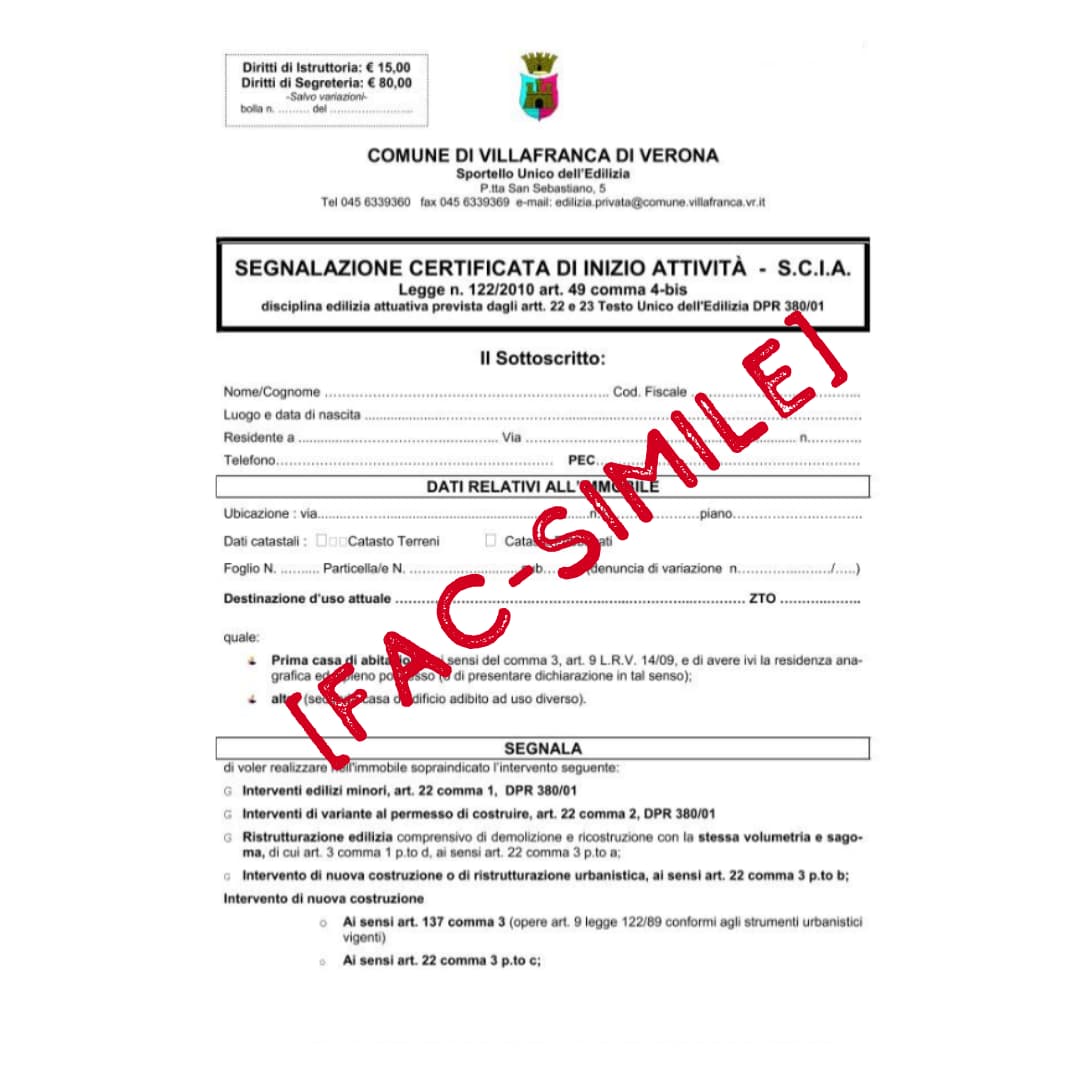 scia in sanatoria modello pdf