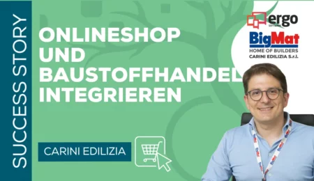 Onlineshop mit dem Baustofflager bei Carini Edilizia integrieren
