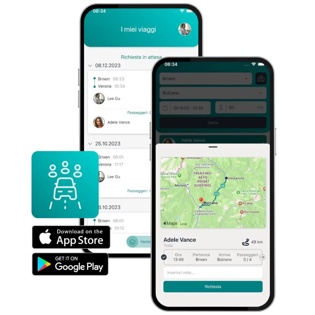 app Car Sharing aziendale