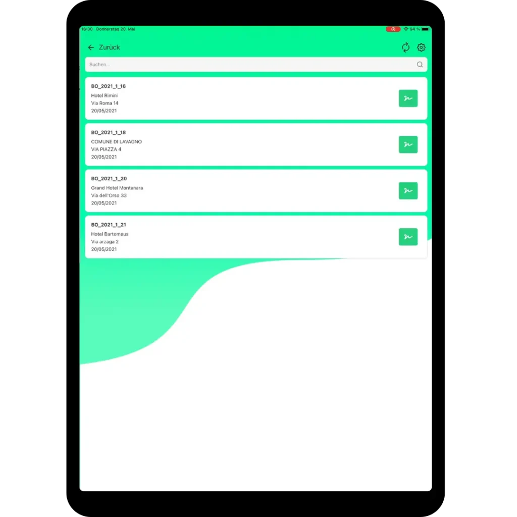 Check&Sign - DE Digitale Ansicht von Lieferscheinen und Versanddokumenten
