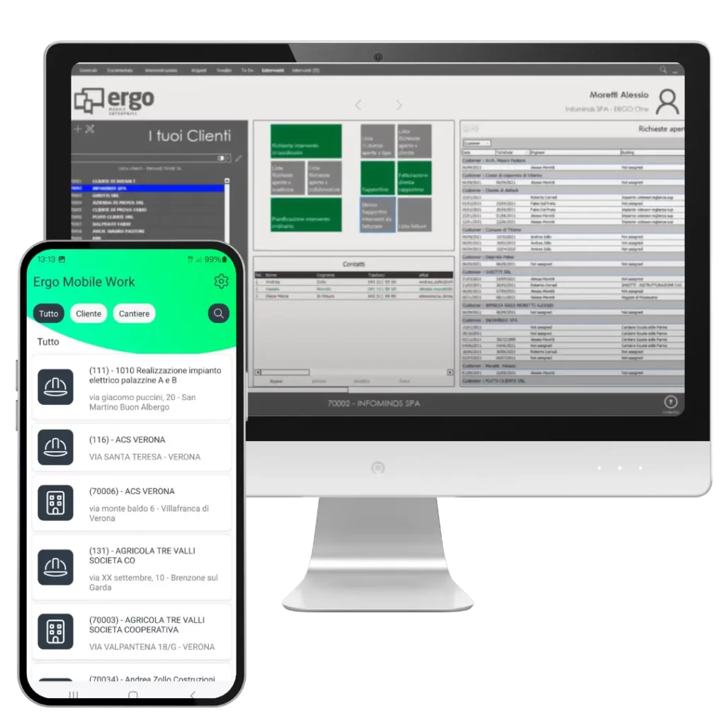 Ergo Mobile Work integrato gestionale