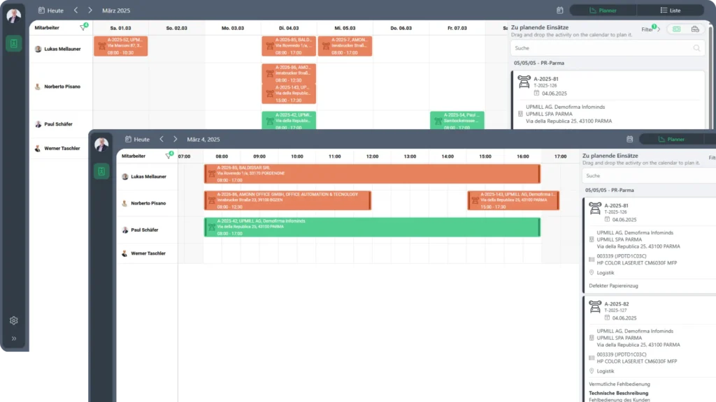 Planner Service App EINSATZPLANUNG