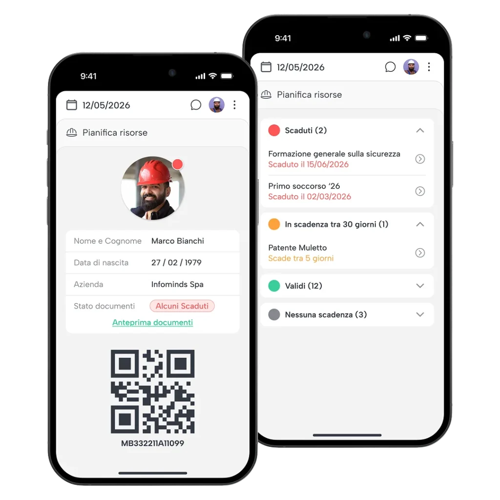 Badge di cantiere app Daily Report