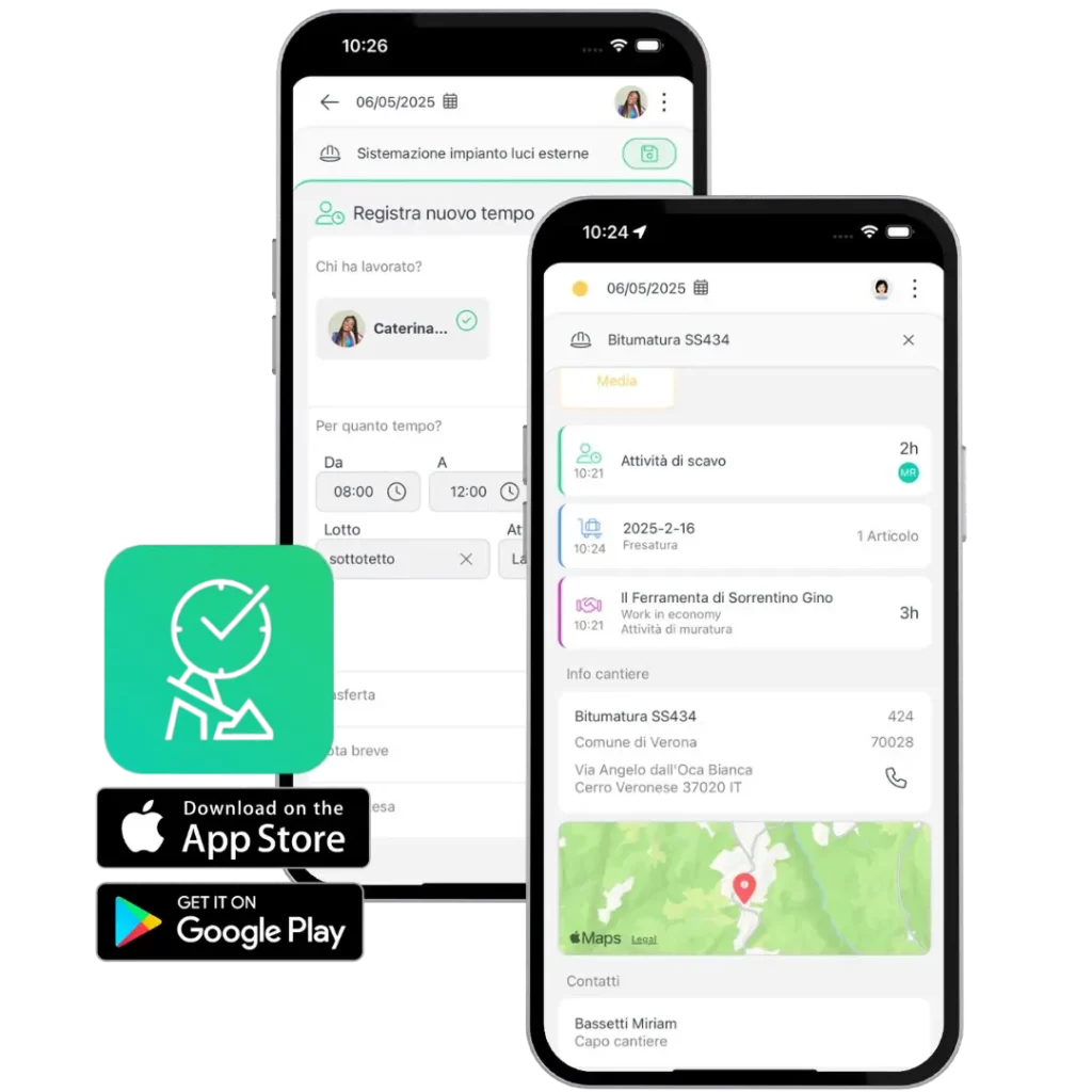app per Rapportini digitali di cantiere