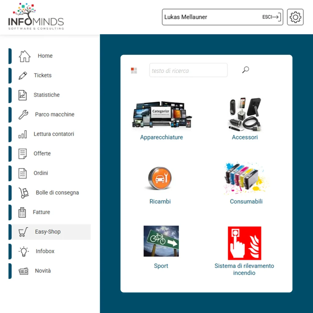 Dashboard Catalogo Digitale Portale Ordini B2B