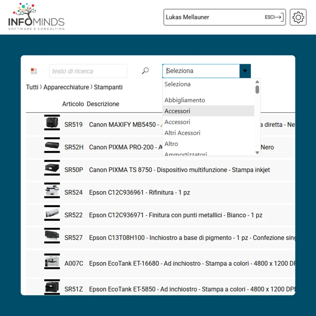 Dashboard Condizioni Commerciali Pesonalizzate Portale Sales