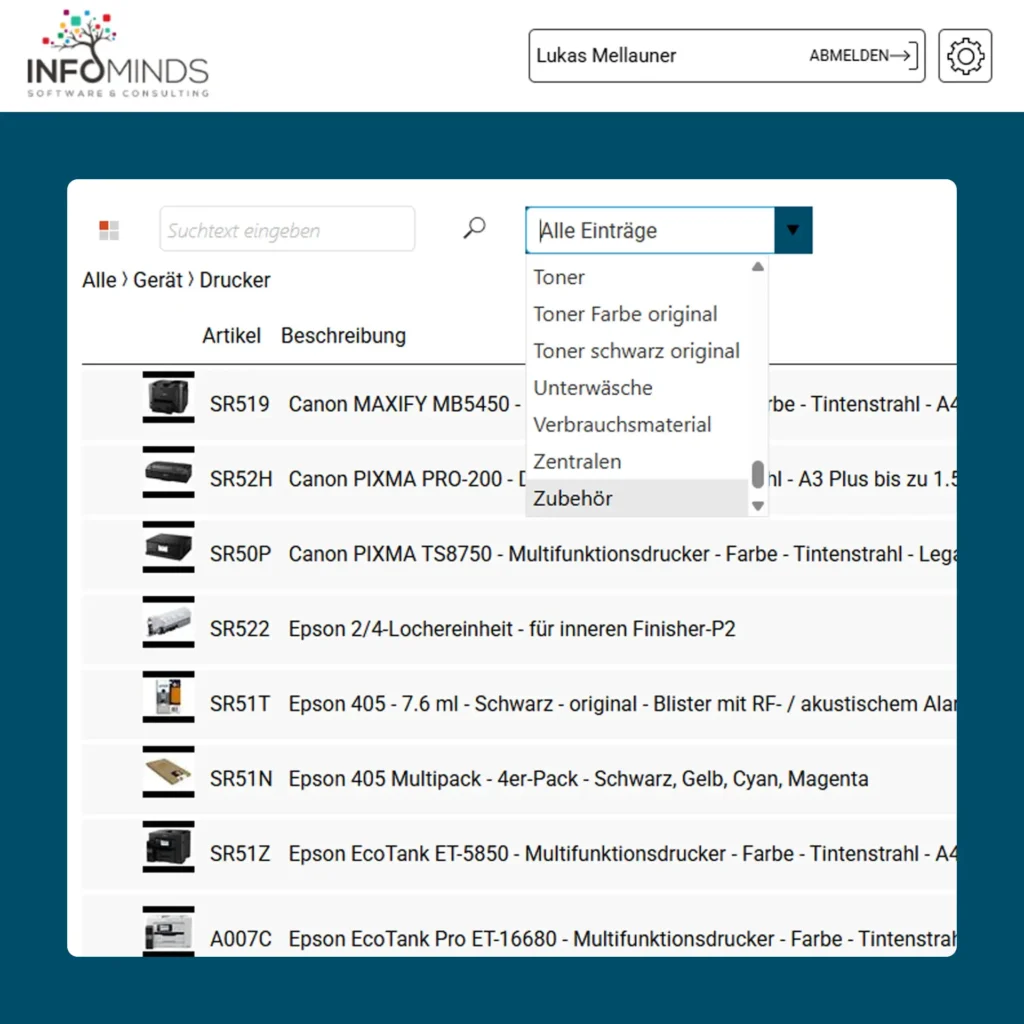 Personalisierte Konditionen Kundenportal Sales