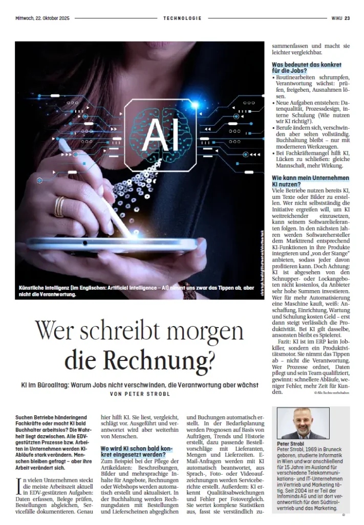 Künstliche Intelligenz 22 Oktober 2025 WIKU TECHNOLOGIE