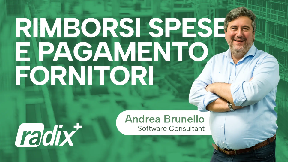 Webinar Rimborsi spese e pagamento fornitori con software radix