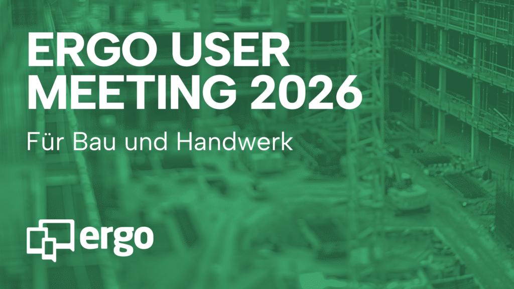Ergo bau software user meeting 2026