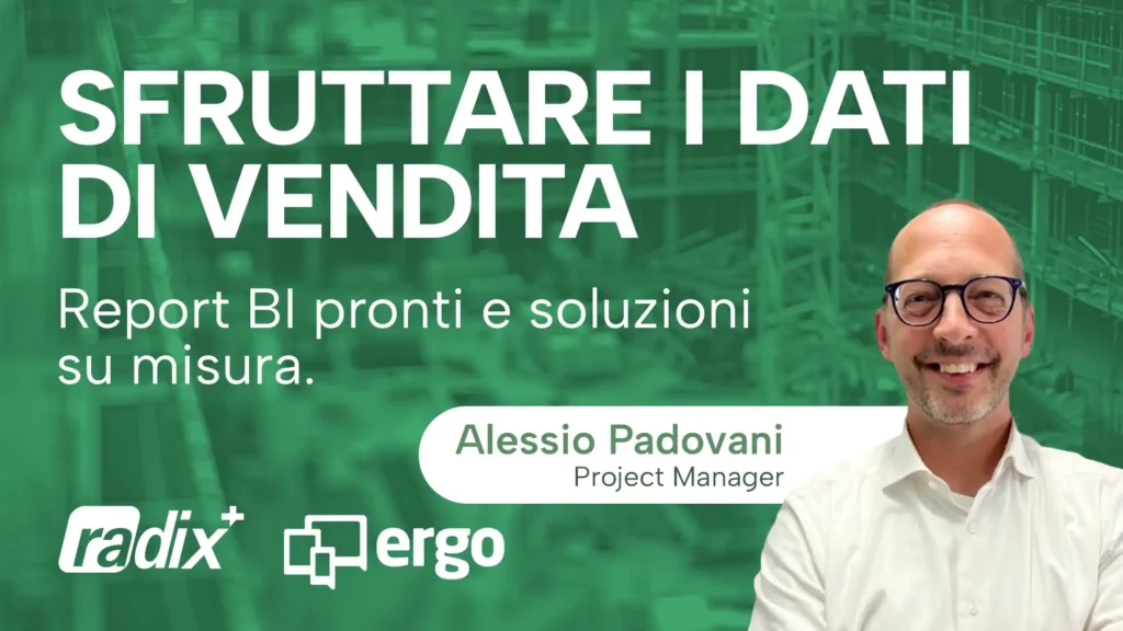 Webinar gestionale edile Ergo e Radix Sfruttare i dati di vendita