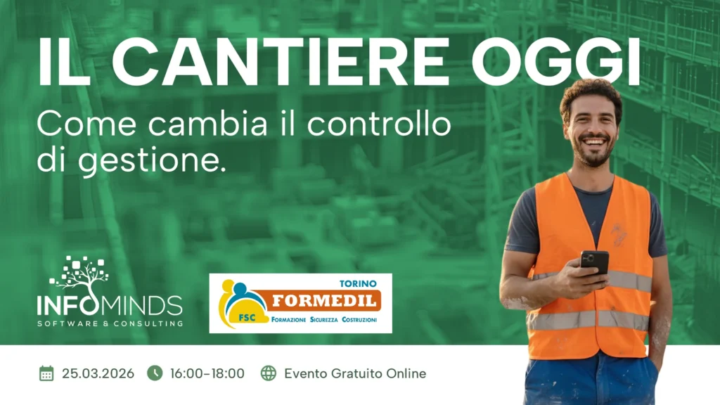 Evento online controllo di gestione di cantiere
